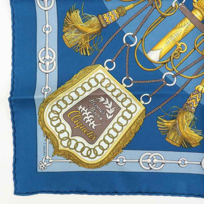 Hermes Carré 42 Silk Blue Accessory
