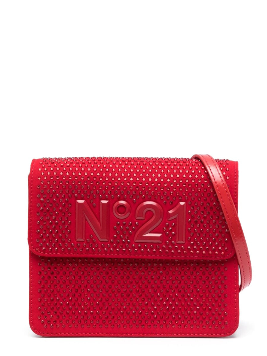 Nº21 Polyester Pouch Shoulder Bag — Red