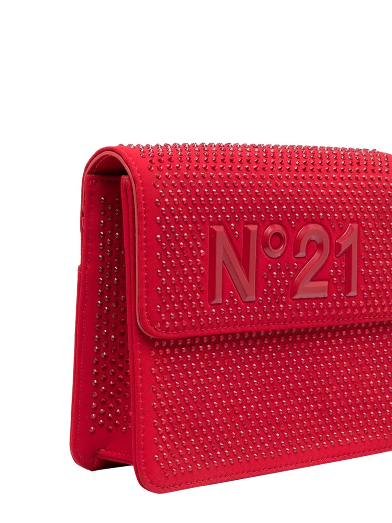 Nº21 Polyester Pouch Shoulder Bag — Red