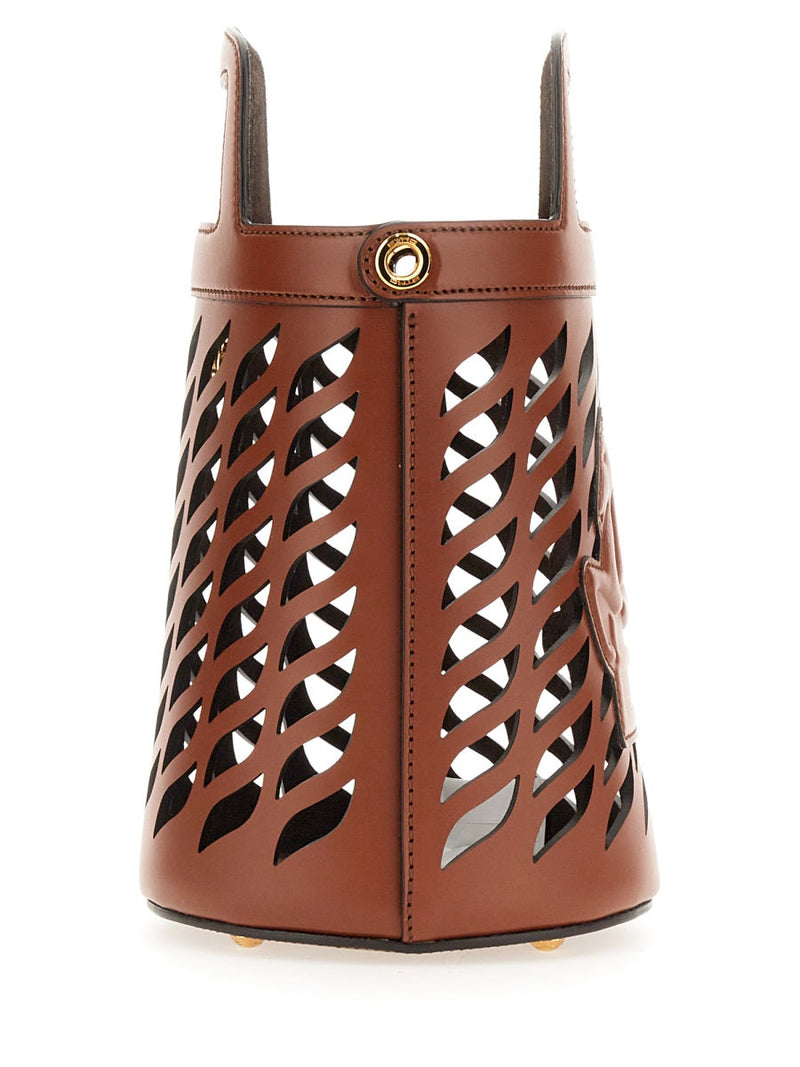 Etro Coffa Handbag — Beige Leather Hand Bags