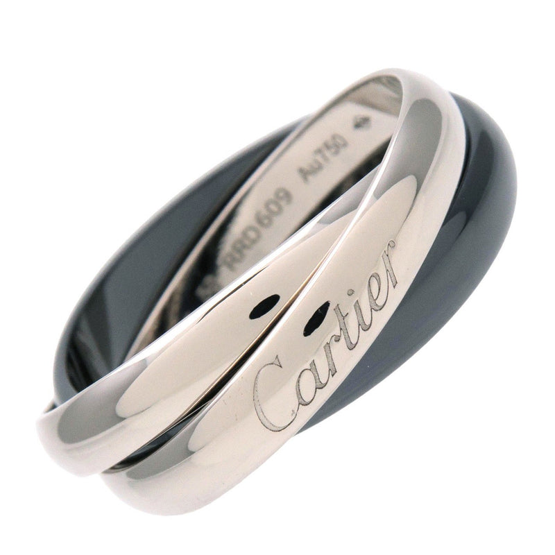 Cartier Trinity 18k White Gold & Black Ceramic Silver White_gold Bijoux