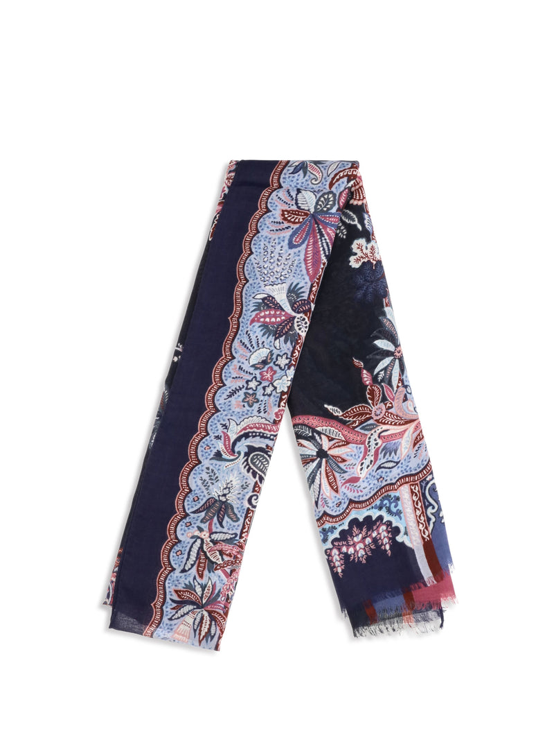 Etro Orfeo Scarf — Blue Modal Scarfs