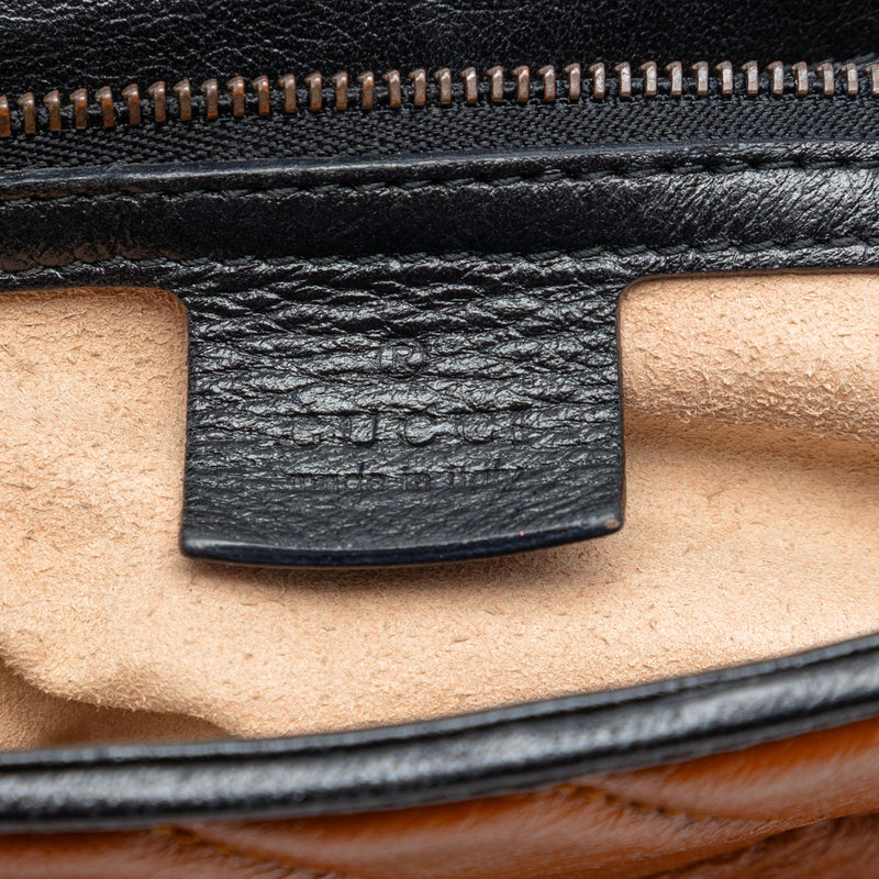 Small GG Marmont Matelasse Leather Torchon Top Handle Bag - Image 5