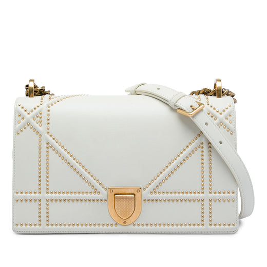 Medium Studded Lambskin Diorama Flap - Image 1