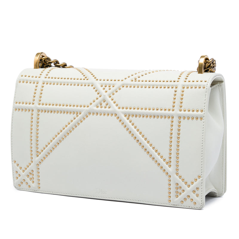 Medium Studded Lambskin Diorama Flap - Image 2