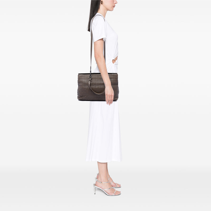 Nappa Intrecciato Satchel - Image 6