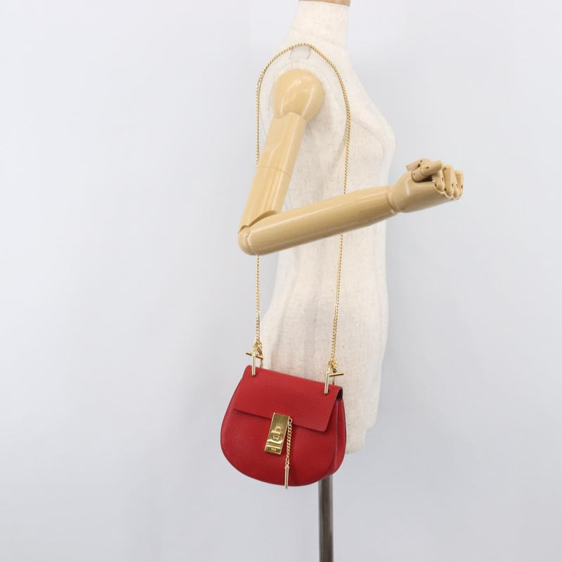 Chloe Drew Leather Red Bag