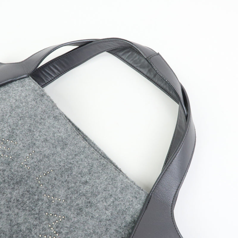 Stella Mccartney Alter Faux Leather Gray Canvas Bag