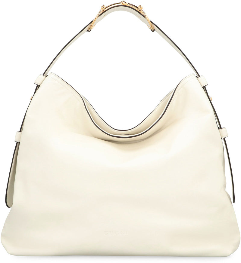 Gucci Beatrix Tote Bag — White Leather