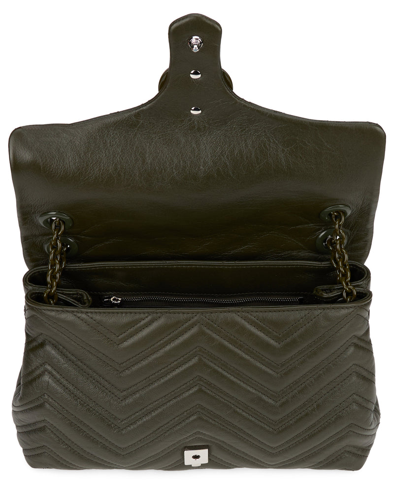 Gucci Marmont Shoulder Bag — Black Calf Skin