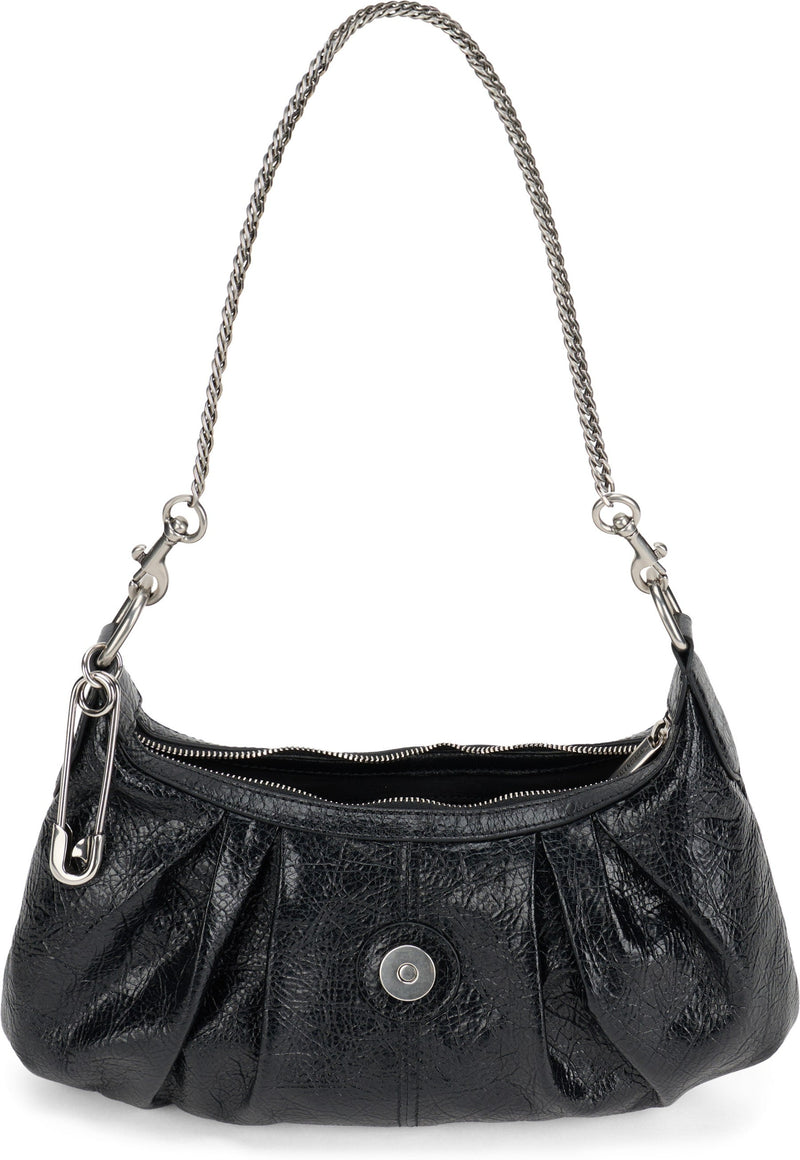 Balenciaga Pamela Shoulder Bag — Black Leather