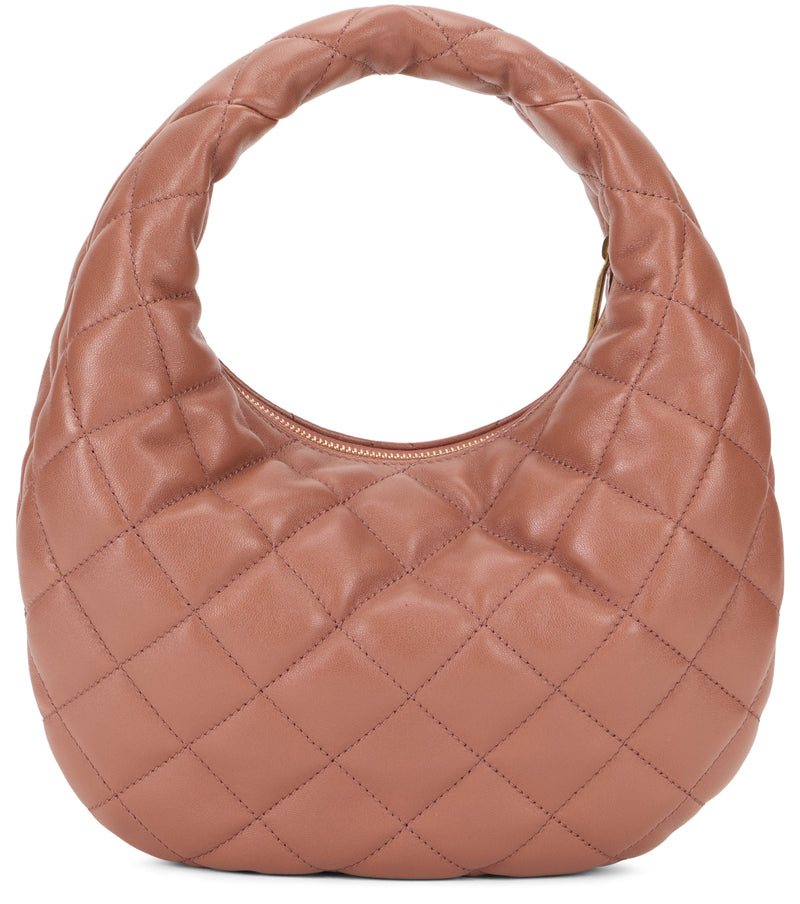 Saint Laurent Quilted Lambskin Shoulder Bag — Pink Leather