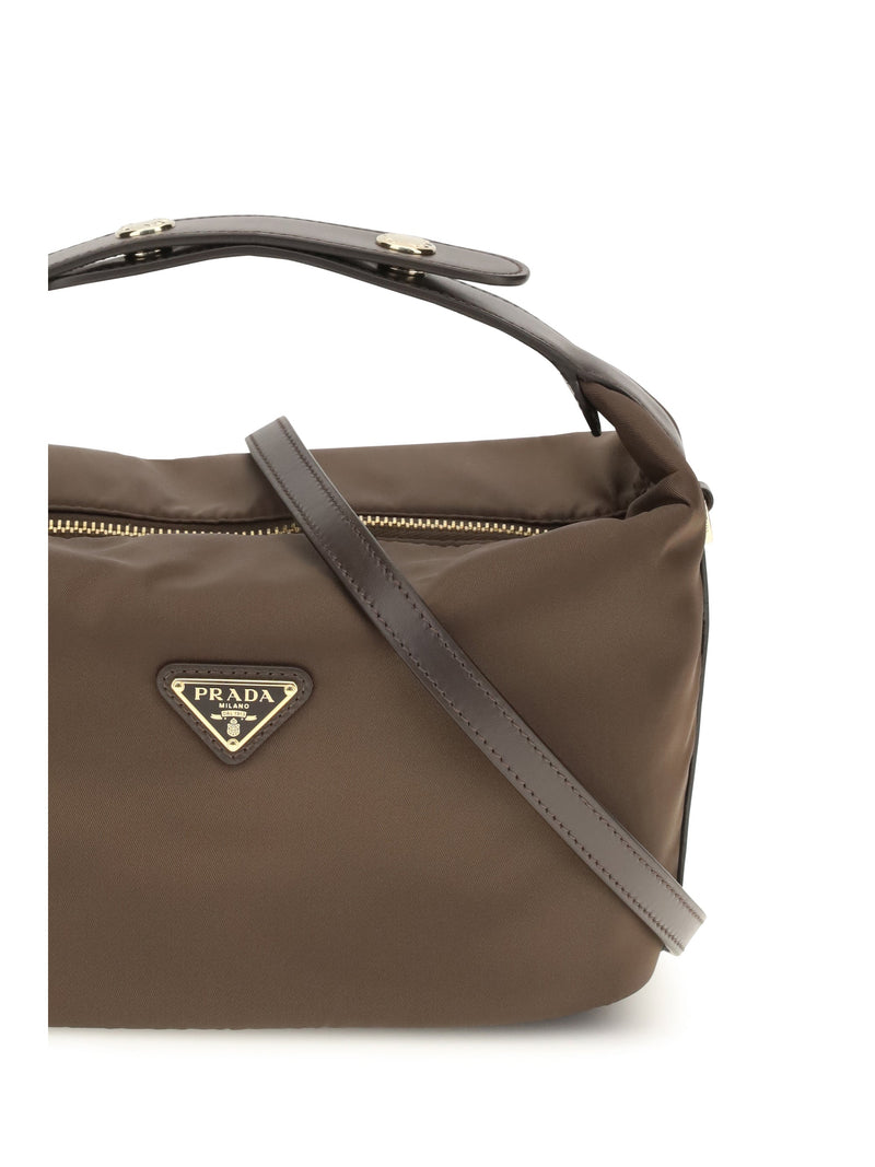 Prada Chérie Shoulder Bag — Brown Recycled Polyamide