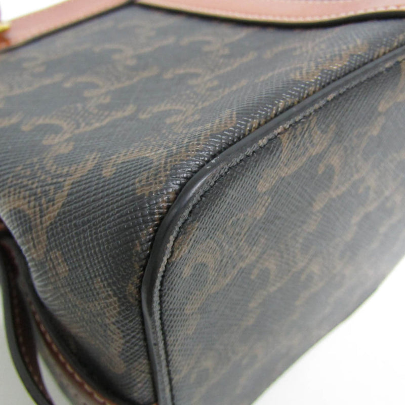 Celine Teen Cabas De France Triomphe Coated Canvas Brown Bag