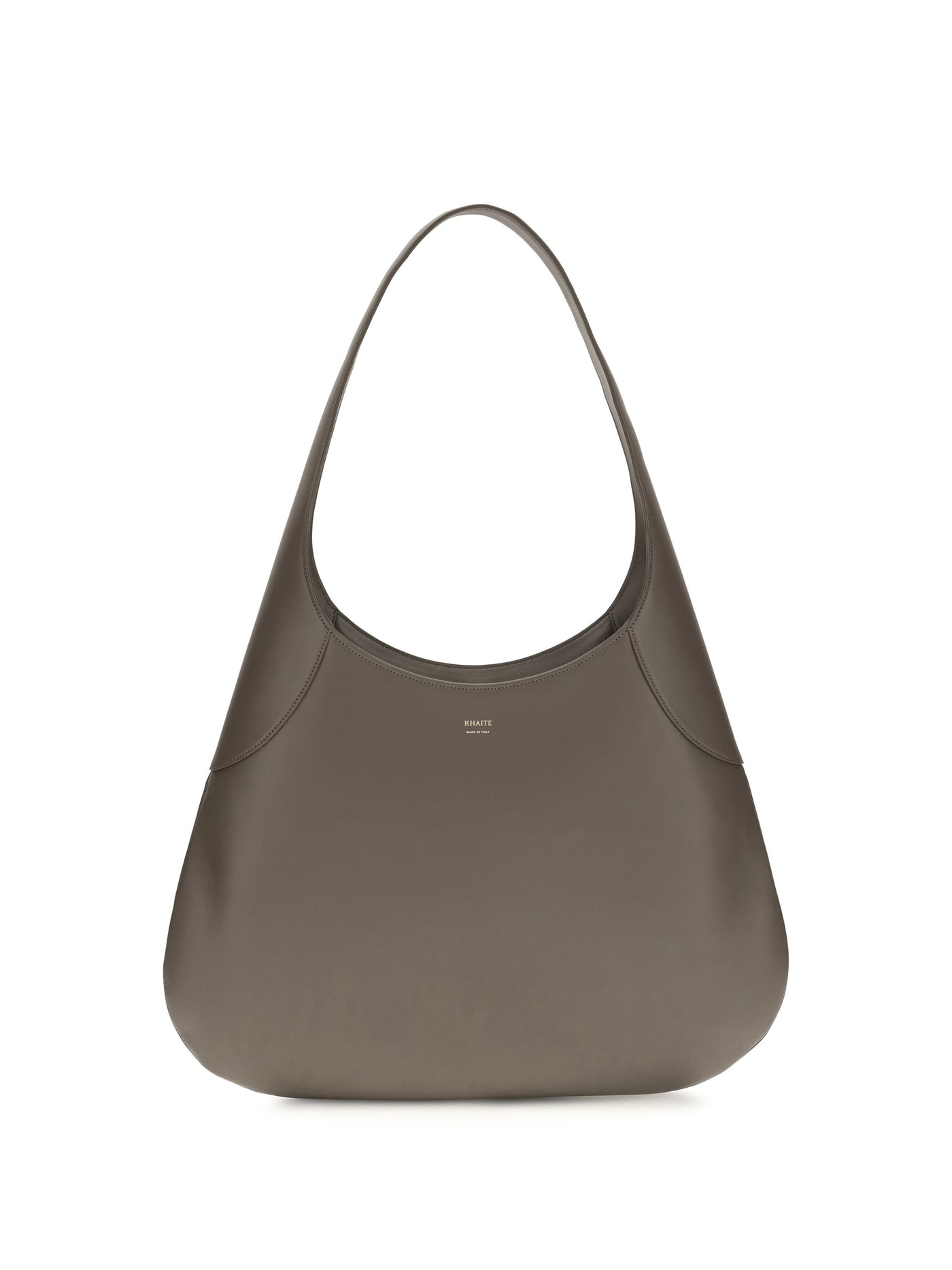 Khaite Joan Hobo Bag — Gray Calf Leather Bos Taurus