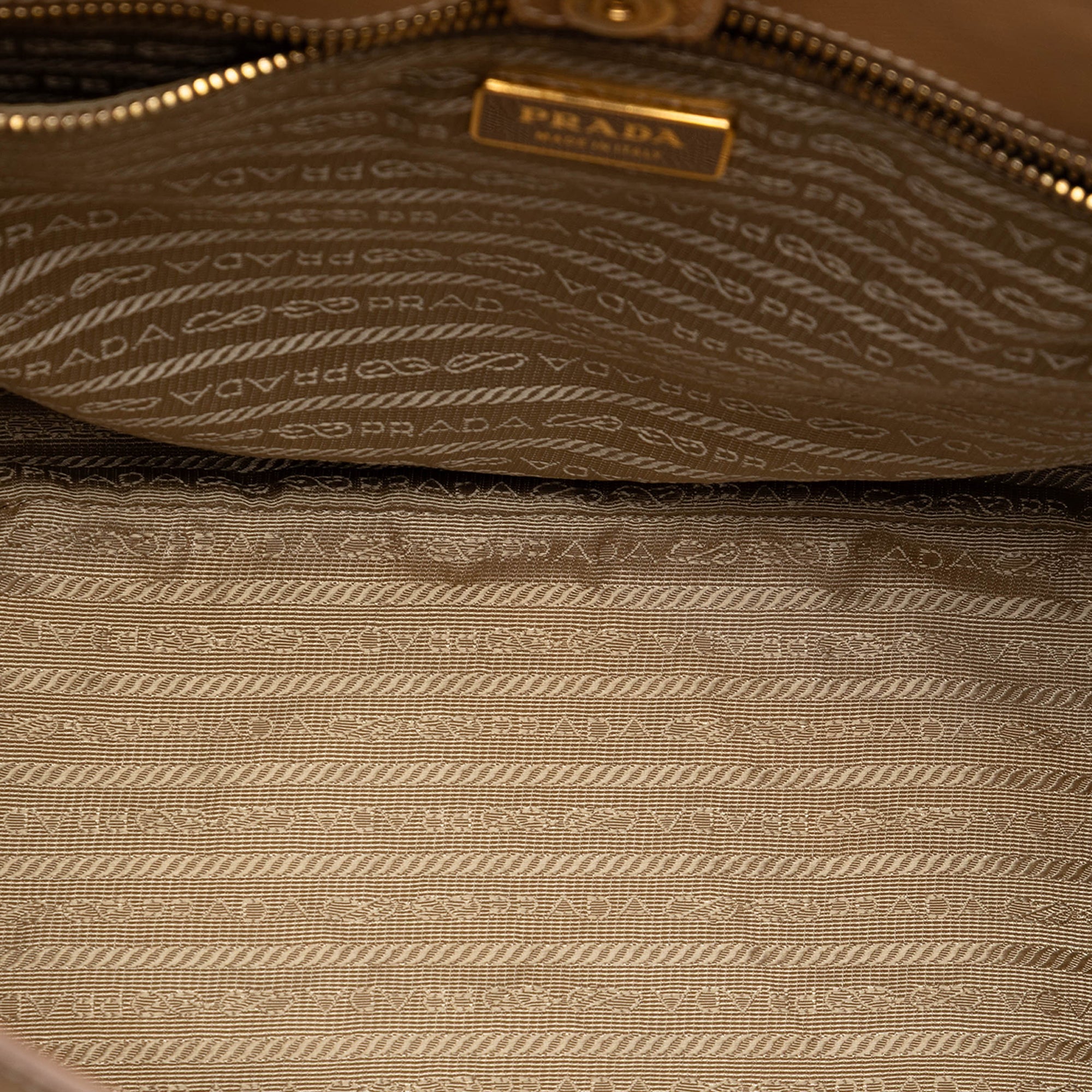 Large Perforated Saffiano Lux Galleria Zip Tote - Image 4