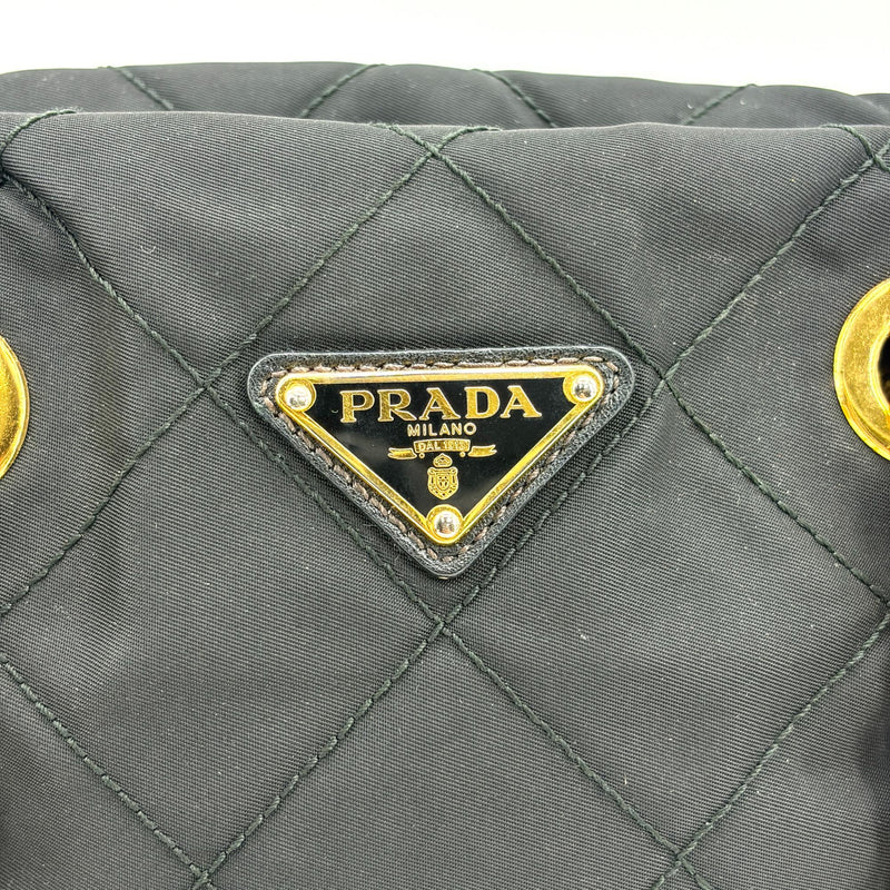 Prada Re-Edition 1995 Chain Quilted Re-Nylon Black Bag