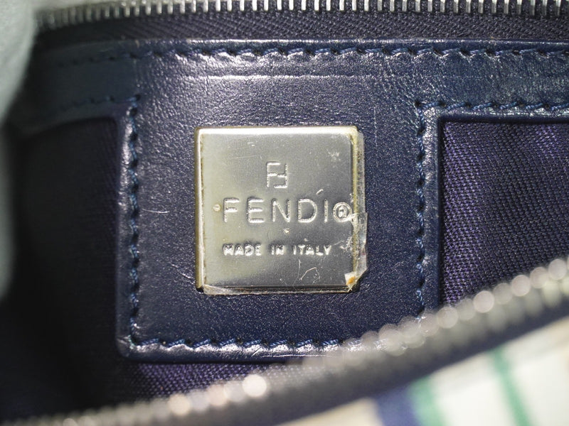 Fendi Mamma Baguette Zucca Jacquard Velvet Multicolour Canvas Bag