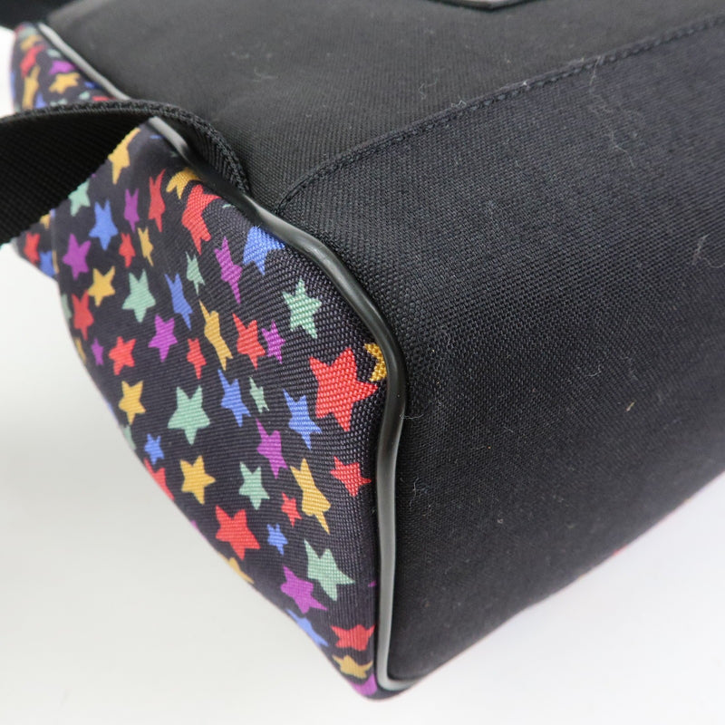 Saint Laurent City Printed Corduroy Multicolour Canvas Bag