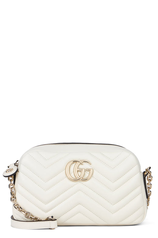 Gucci Crossbody Bag — White Lambskin