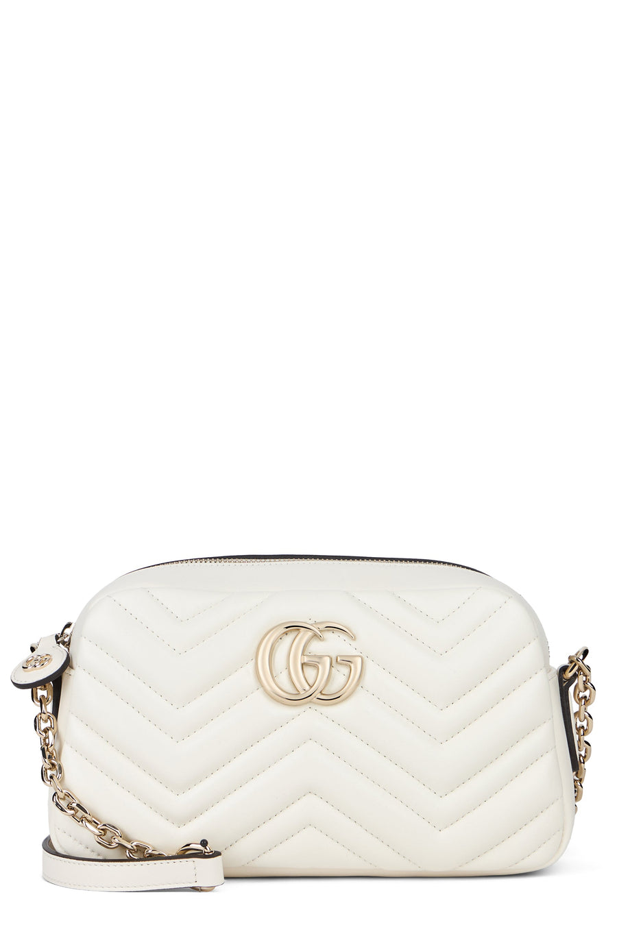 Gucci Crossbody Bag — White Lambskin