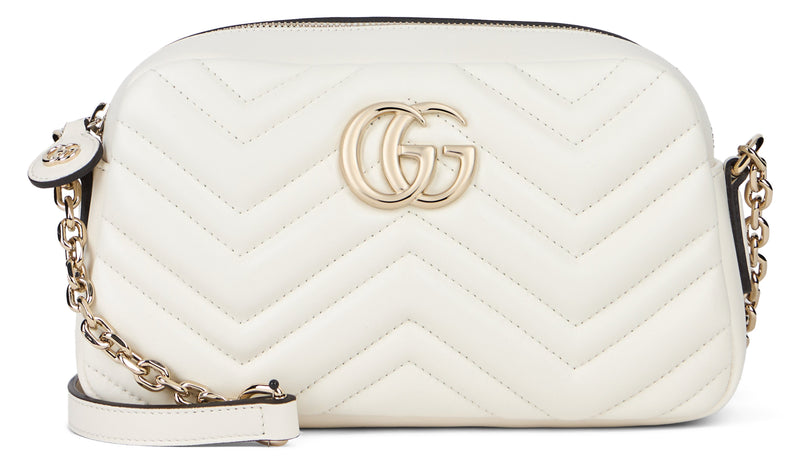 Gucci Crossbody Bag — White Lambskin