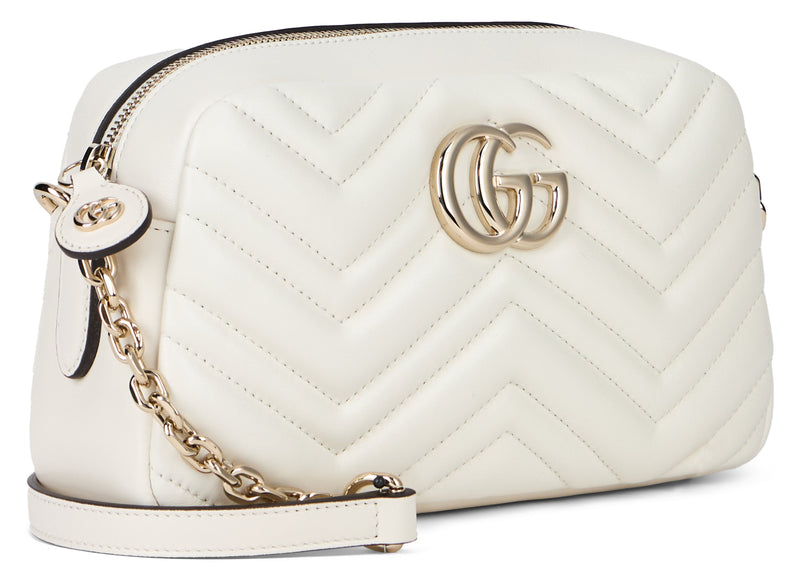 Gucci Crossbody Bag — White Lambskin