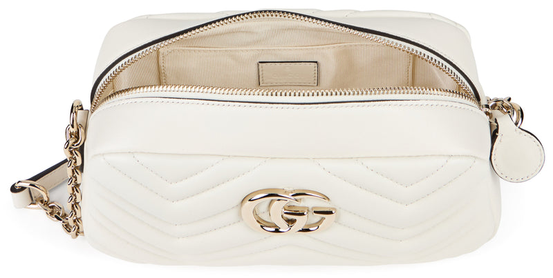 Gucci Crossbody Bag — White Lambskin