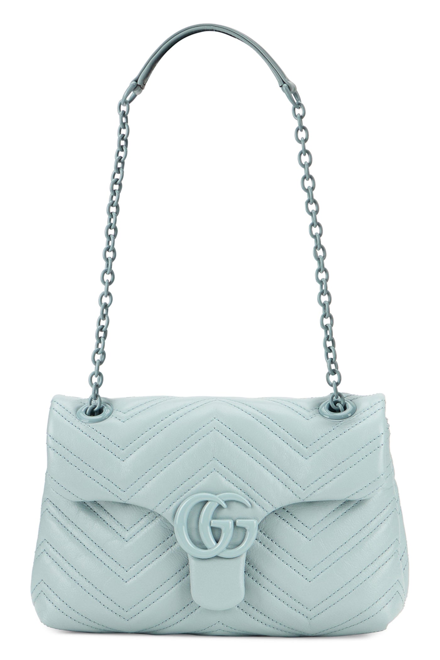 Gucci Marmont Shoulder Bag — Blue Calf Skin