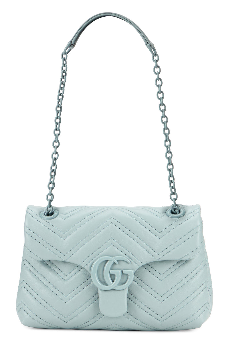 Gucci Marmont Shoulder Bag — Blue Calf Skin