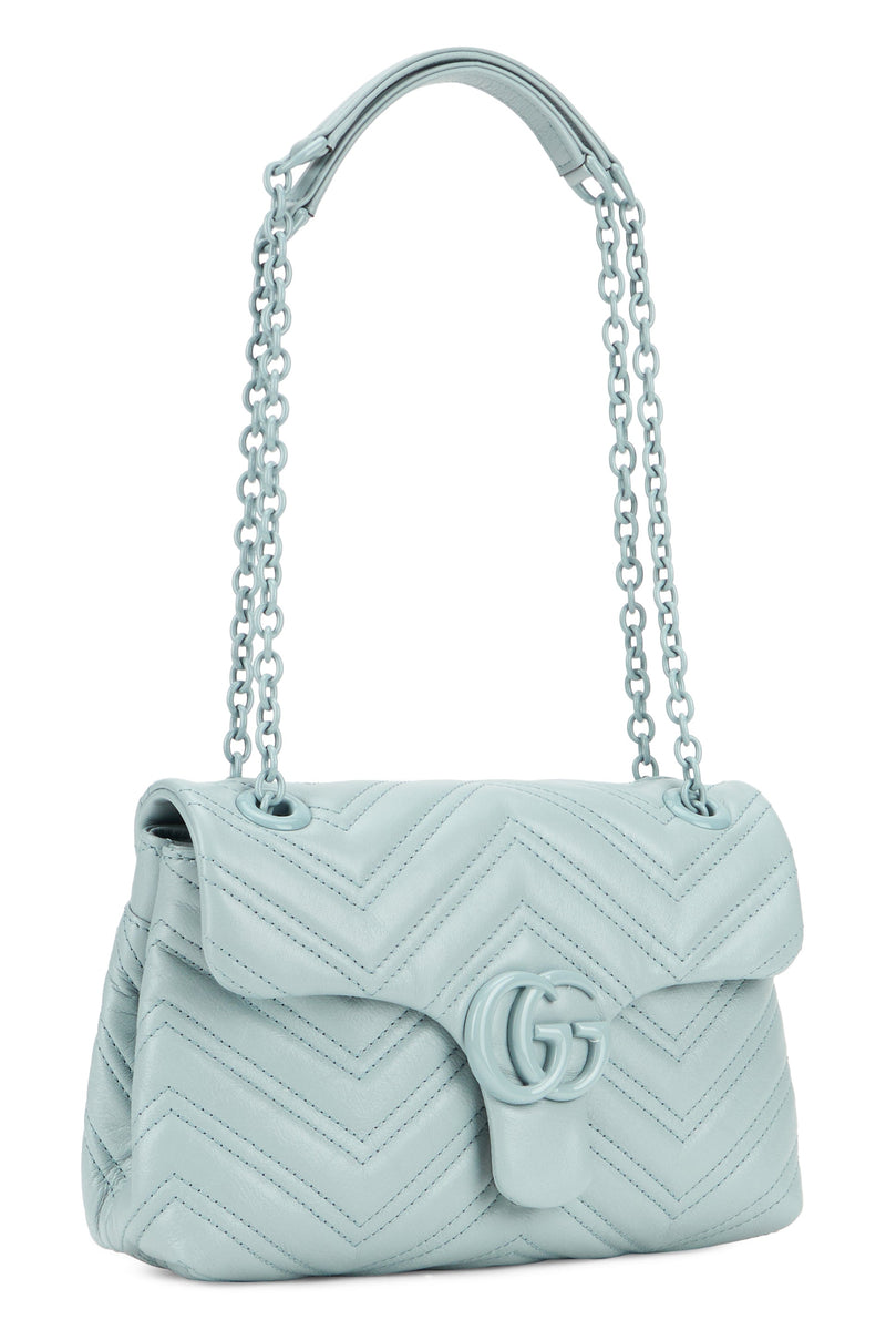Gucci Marmont Shoulder Bag — Blue Calf Skin