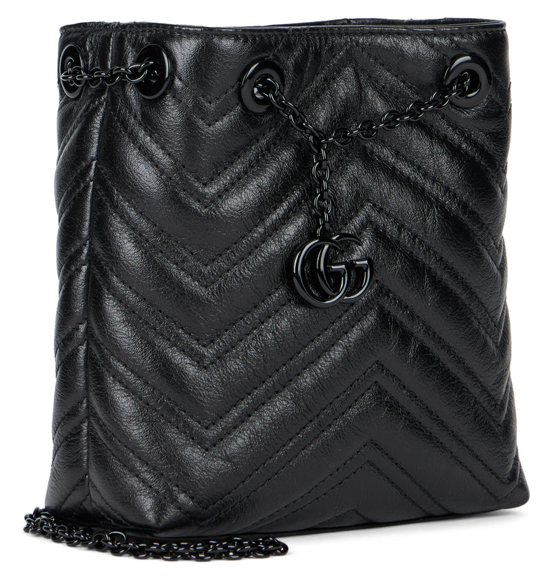 Gucci Shoulder Bag — Black Calf Skin