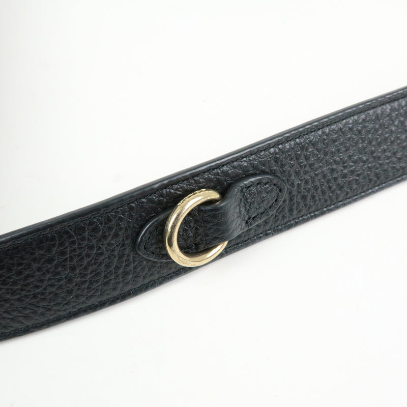 Coach Shoulder Leather Black Bag