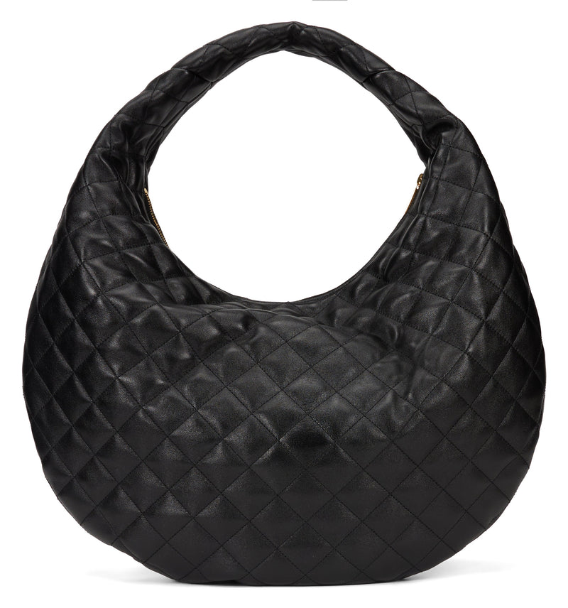 Saint Laurent Icare Hobo Bag — Black Lambskin