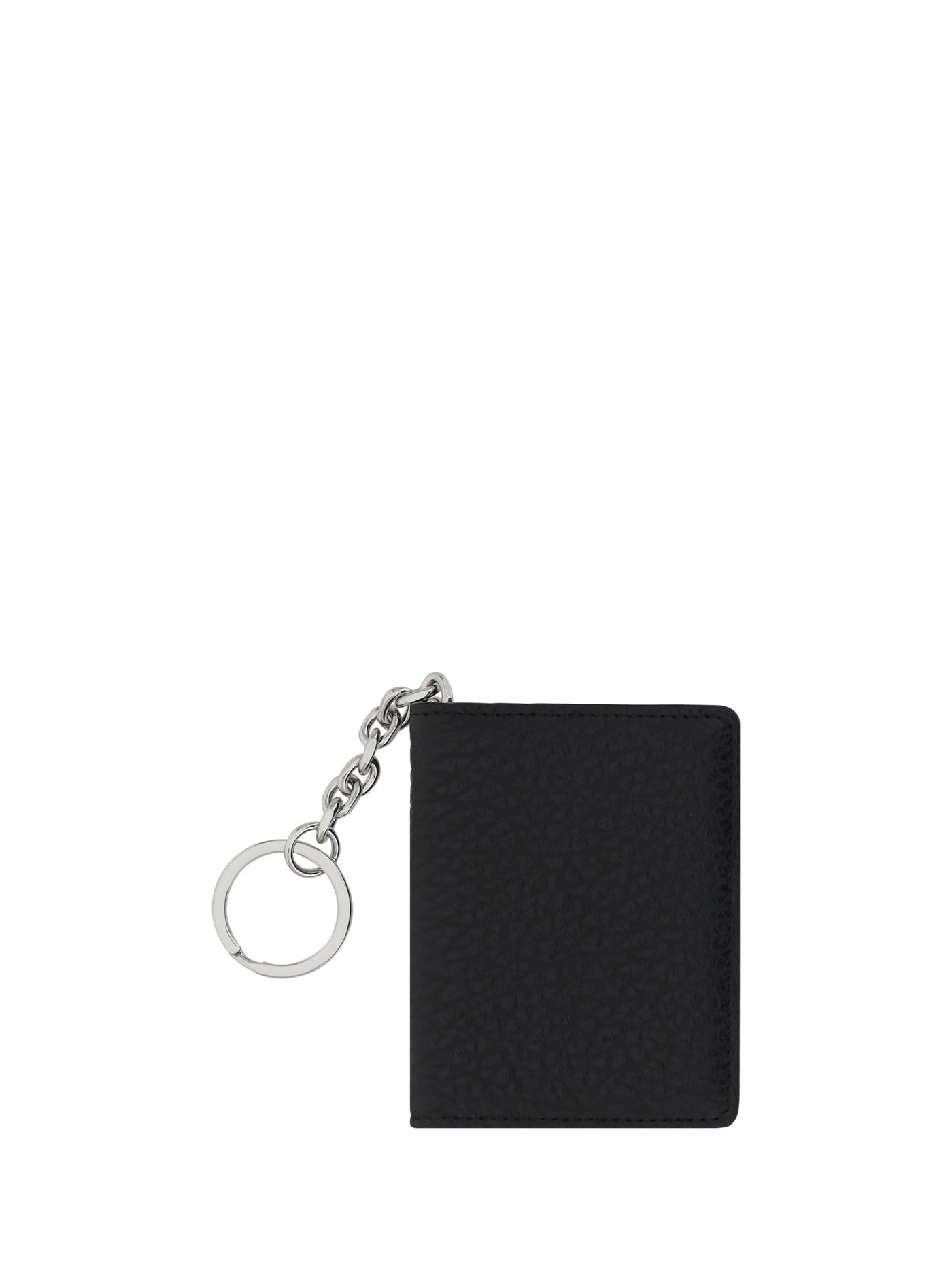 Maison Margiela Calf Leather Key Holder Card Case — Black Bos Taurus Cases
