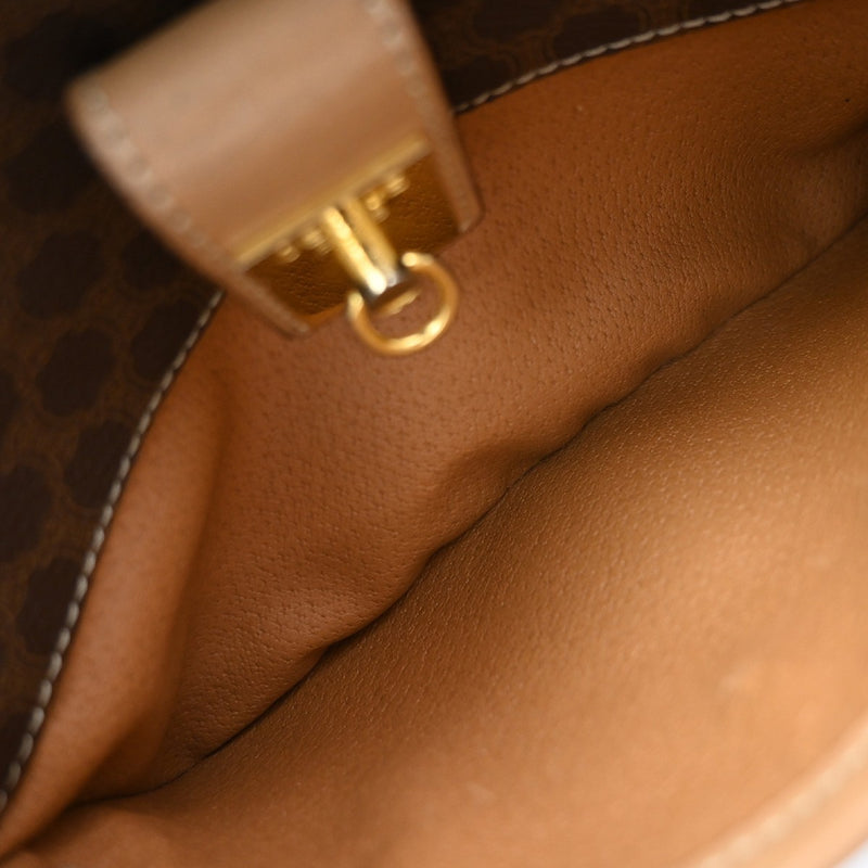Celine Macadam Leather Brown Pvc Bag