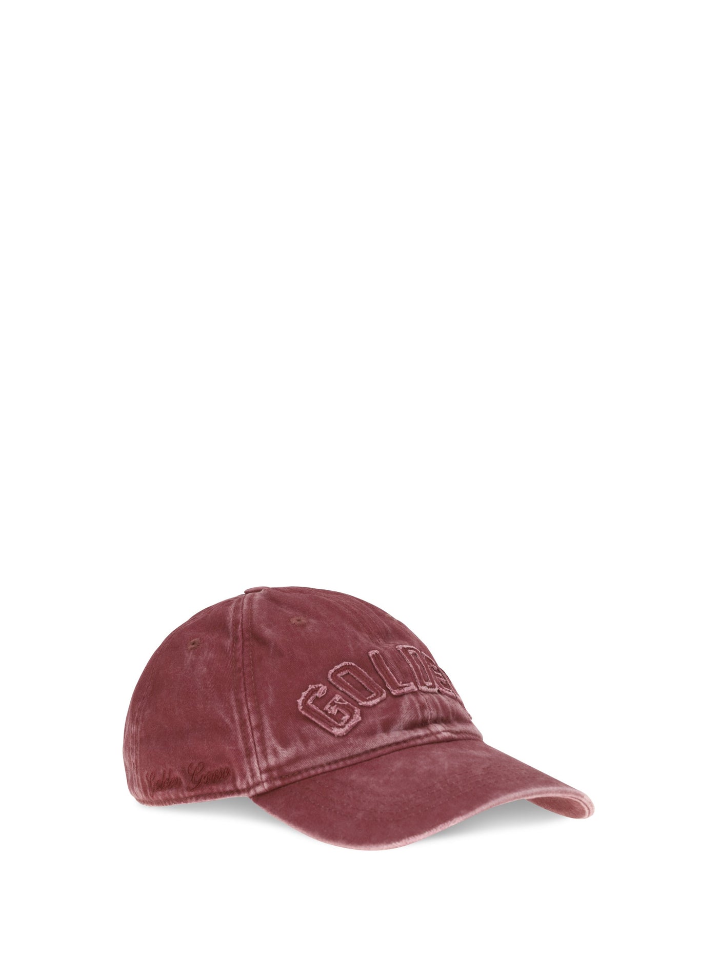 Golden Goose Gup02837p002734 Embroidered Logo Baseball Cap — Red Cotton Caps