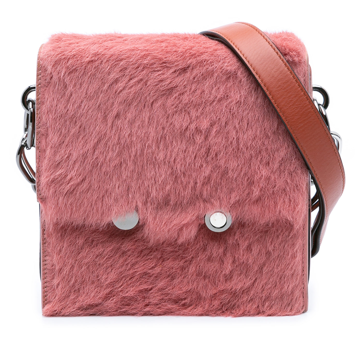 Shearling Chain Crossbody - Image 1