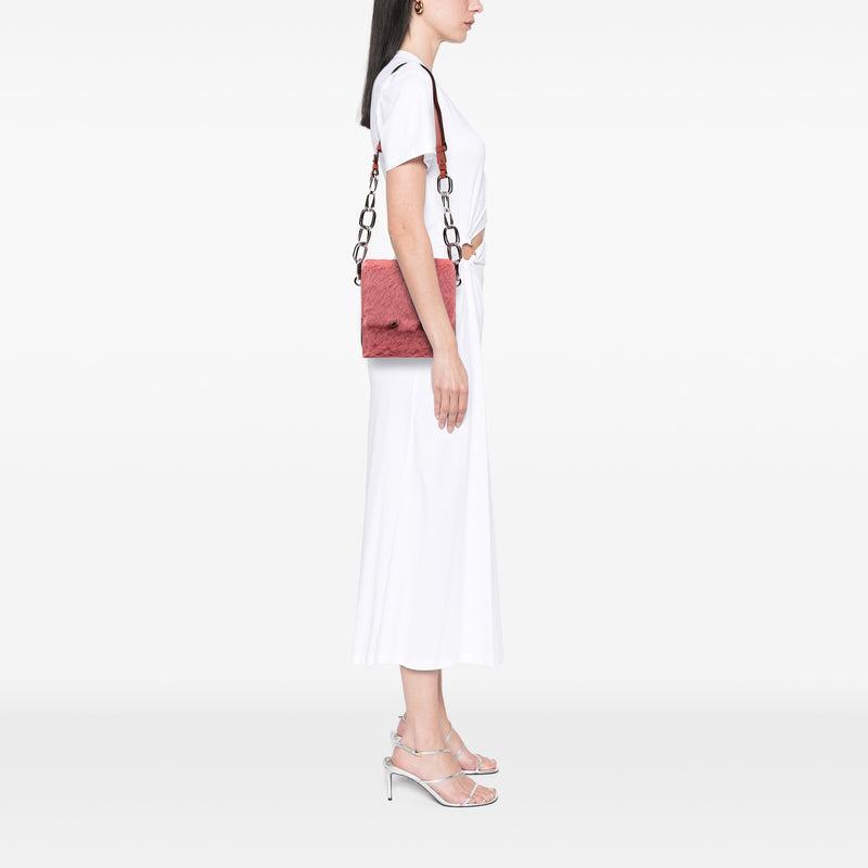 Shearling Chain Crossbody - Image 11