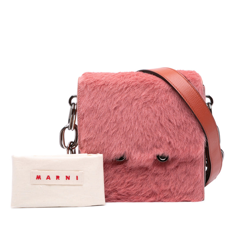 Shearling Chain Crossbody - Image 12