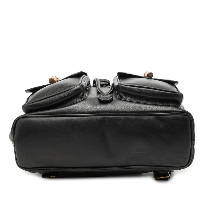 Calfskin Bamboo Drawstring Backpack - Image 3