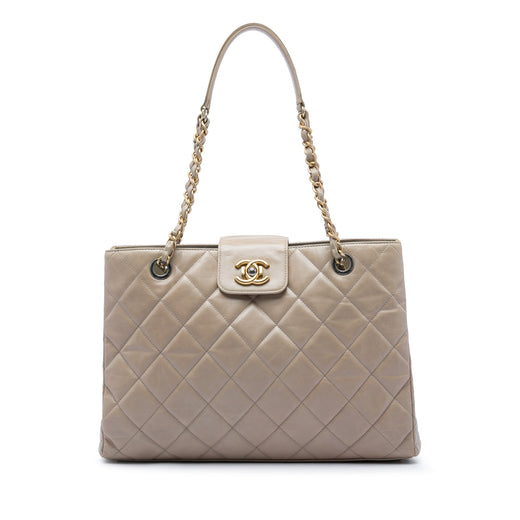 Quilted Glazed Calfskin Daily Walk Tote - Image 1