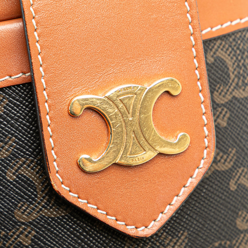 Medium Triomphe Coated Canvas Tambour Crossbody - Image 5