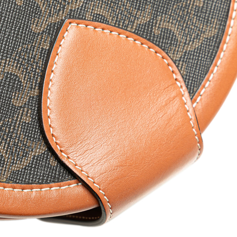 Medium Triomphe Coated Canvas Tambour Crossbody - Image 9