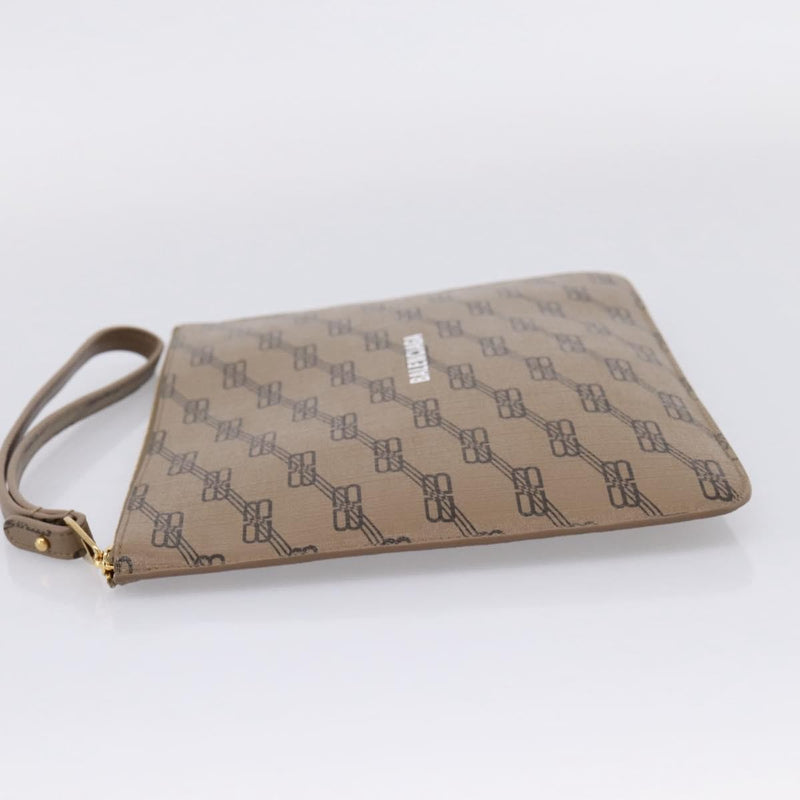 Balenciaga Signature Pouch Monogram Pvc Leather Beige