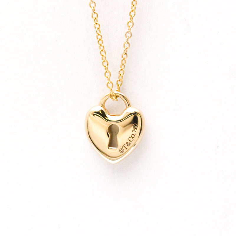 Tiffany & Co. Heart Lock Pendant 18k Yellow Gold Pink_gold Bijoux