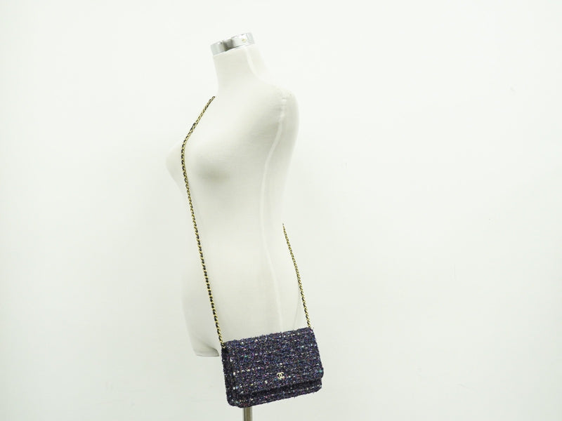 Chanel Wallet On Chain Tweed Multicolour Bag