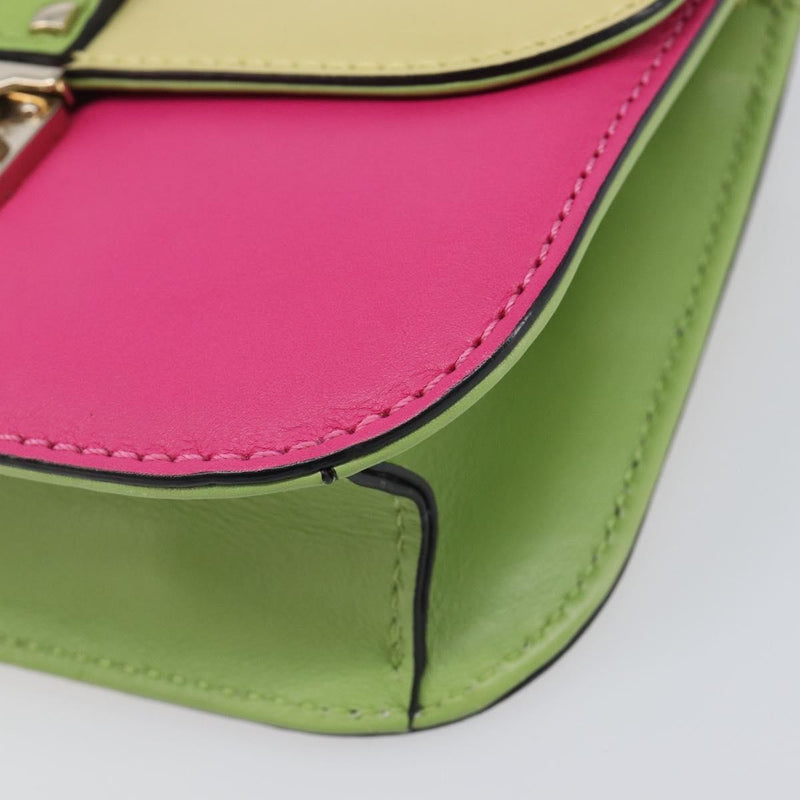 Valentino Garavani Glam Lock Covered Studs Leather Multicolour Bag