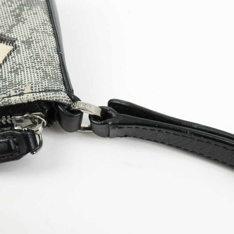 Mcm Vintage Vicetos Leather Gray Canvas Bag