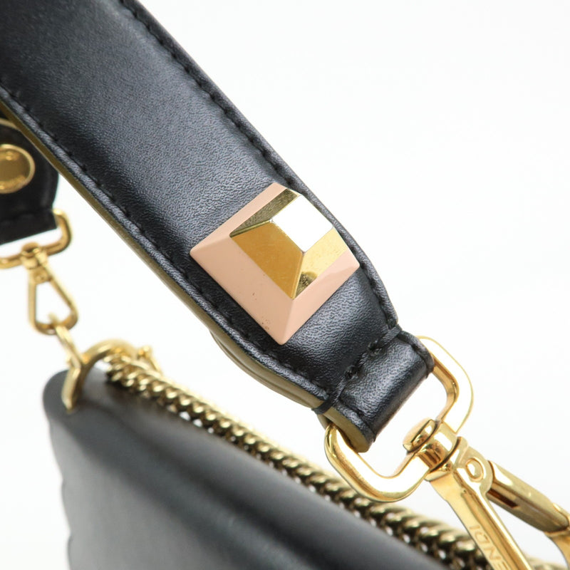 Fendi Kan I Leather Black Bag